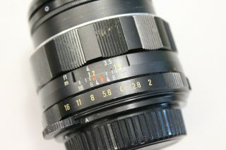 Asahi Pentax - Takumar 1:2 55mm Lens with Tiffen 49mm Cir.  Polarizer Filter 5