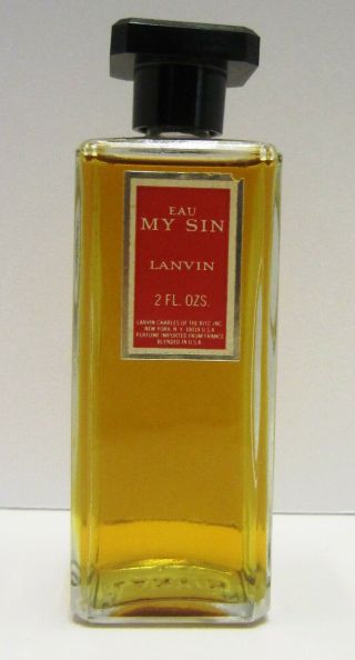 Vintage My Sin By Lanvin Eau De Parfum France 2 Fl Oz (no Box)
