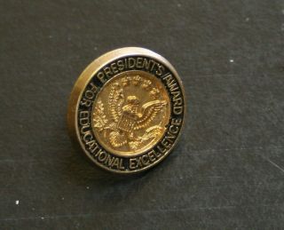 Vintage Pin Lapel Tie Presidents Award For Educational Excellence