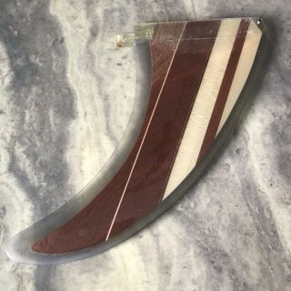 Longboard Surfboard Balsa Wood Custom 10” Single Fcs Surfboard Fin Vintage Style