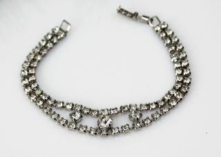 Vintage La - Rel Rhinestone Bracelet Estate Jewelry Gift For Her Bridal Wedding