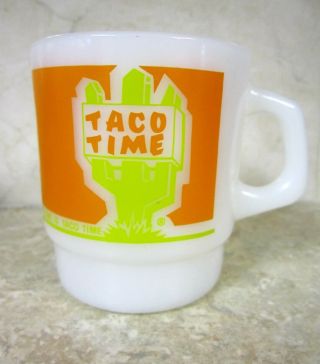 Vintage Fire - King Taco Time Coffee Cup Mug Colors Crisp & Bright D Handle