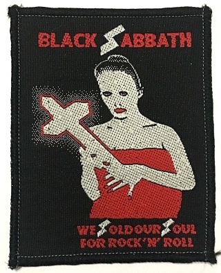 Black Sabbath - We.  Old Og Vtg 7080`s Woven Patch Aufnäher/écusson/parche