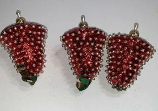 Vintage Christmas Walco Ornament Kit Mini Sequin Bells Completed 5