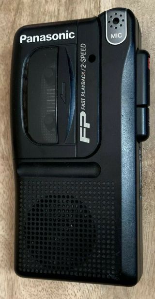 Vintage Panasonic Fp Rn - 202 Handheld Microcassette Voice Recorder (o1)