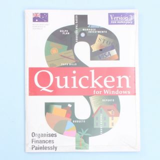 Vintage Quicken For Windows Version 3.  0 Finance Software &
