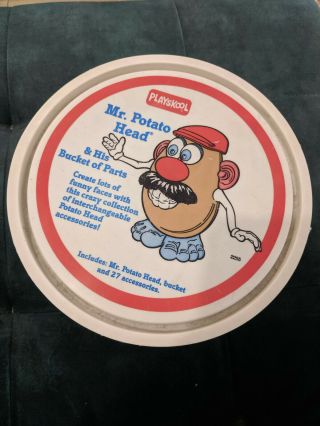Vintage (1989,  1995) Playskool Mr Potato Head & His Bucket Of Parts Made In Usa