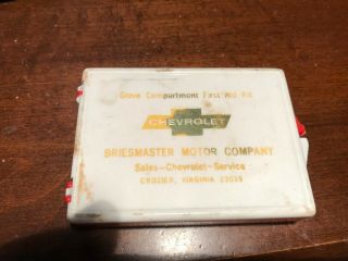 Vintage Chevrolet Glove Compartment First Aid Kit 1950 - 1960 Mohall North Dakota