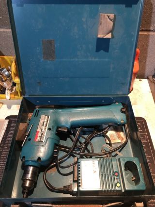 Vintage Makita Driver Drill With Metal Case Power Tools