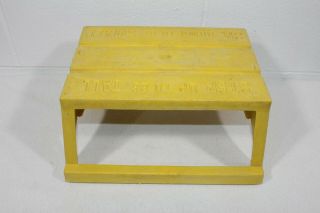 Vintage Empire Kids Child Stool Step Up To Be Tall Sit Down To Be Small Yellow