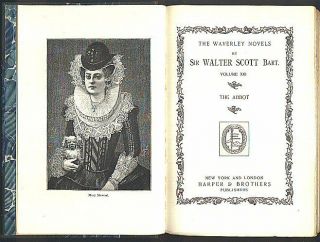 The ABBOT Sir Walter Scott Waverley Novel LEATHER Illus 2