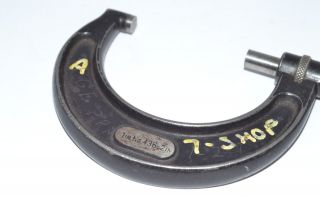 Vintage Starrett 436 Outside Micrometer,  1 - 2  Range, .  001 2
