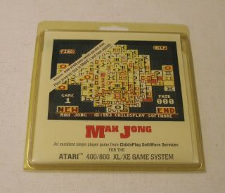 Mah Jong By Childsplay Software For Atari 400/800 -