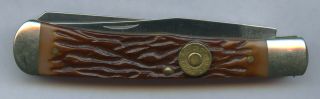 Camillus York Usa.  Vintage Model - C - 5 Trapper Pocket Knife Near - Os.