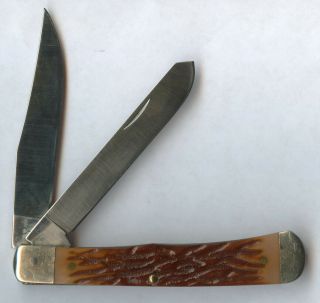CAMILLUS YORK USA.  VINTAGE MODEL - C - 5 TRAPPER POCKET KNIFE NEAR - OS. 3