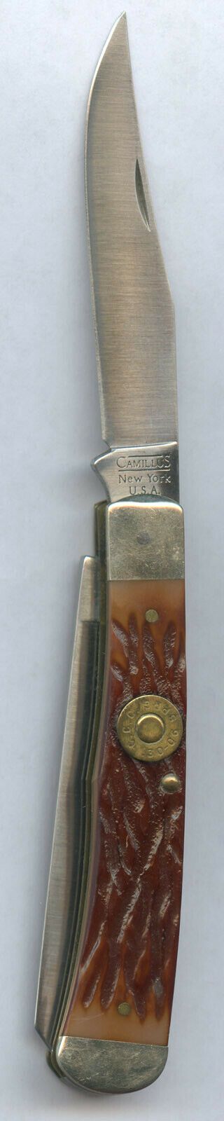 CAMILLUS YORK USA.  VINTAGE MODEL - C - 5 TRAPPER POCKET KNIFE NEAR - OS. 4