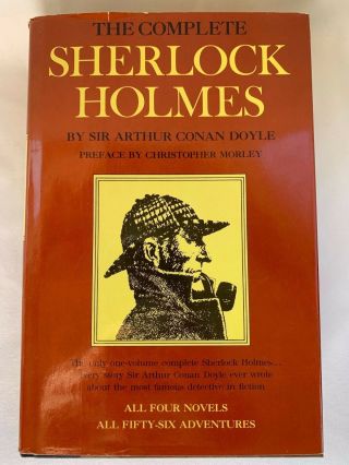 Vintage Hardcover W/dj - The Complete Sherlock Holmes By Sir Arthur Conan Doyle