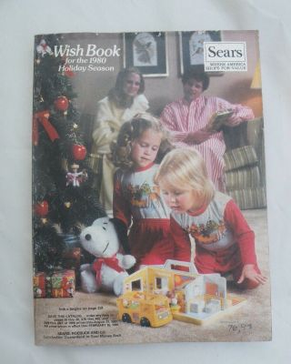Vtg Sears 1980 Christmas Wish Book - Star Wars Space Toys Early Home Arcade