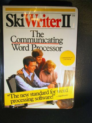 Skiwriter Ii Communicating Word Processor Software For Commodore 64 Floppy Disk