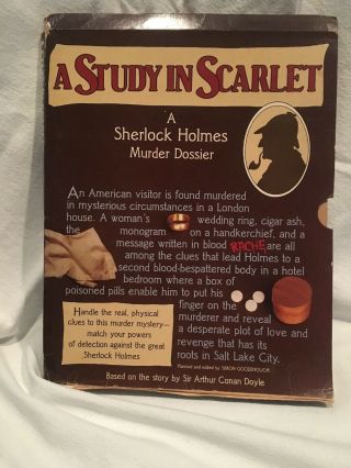 A Study In Scarlet: A Sherlock Holmes Murder Dossier,  First Us Quill Edition