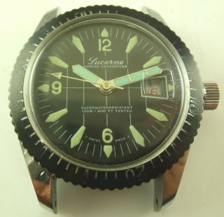 Vintage Lucerne Marine Luxus Diver 100m Mechanical Dive Watch -