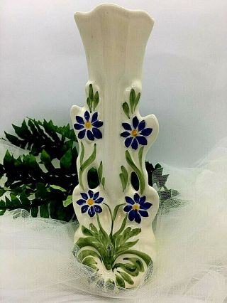 Vintage Cash Family Hand Painted Vase Scarce From Erwin Tenn 1940 