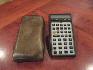 Vintage Hewlett - Packard Programmable Hp Calculator Model 41cv W/leather Case