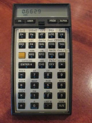 Vintage Hewlett - Packard Programmable HP Calculator Model 41CV W/Leather Case 4