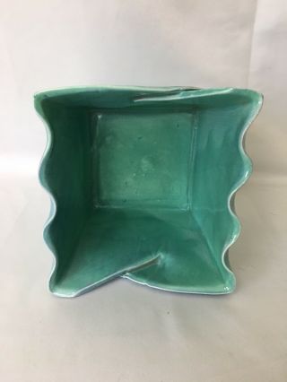 KT&K Knowles Taylor Vintage 1930s Art Deco Pottery Planter Vase Leaf 149 7
