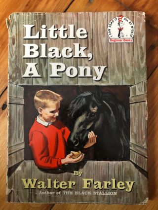 Vintage 1961 Little Black,  A Pony By: Walter Farley Beginner Book