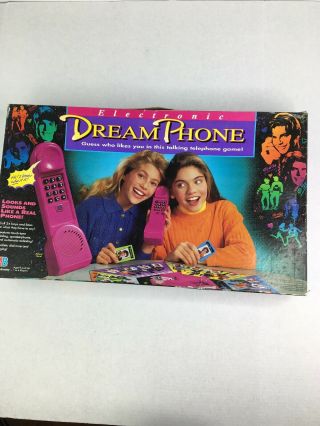 Electronic Dream Phone 1991 Board Game Vintage 100 Missing Parts