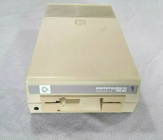 Commodore 64 Computer Single Floppy Disk Drive 1541 Parts Powers On