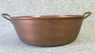 Vintage French COPPER JAM PAN 15 