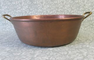 Vintage French COPPER JAM PAN 15 