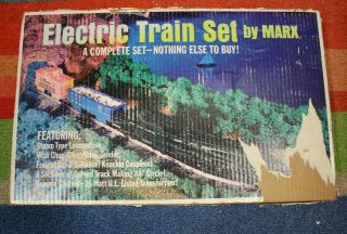 Vintage Electric Train Set By Marx Complete Set 4205 O Scale Box