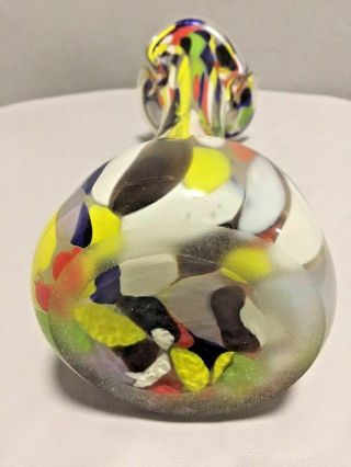 Vintage Murano Art Glass Vase Multicolor Mundgeblasen echt handarbeit 4