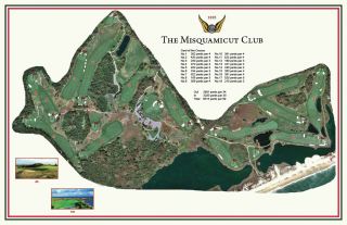 Misquamicut Gc - 1895 - Donald Ross - A Vintage Golf Course Maps Print