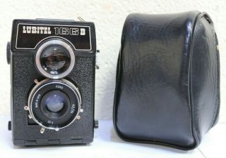 Vintage Nomo Lubitel 166b 35mm Camera Nomo 4,  5/75 Lens,  Case - 226