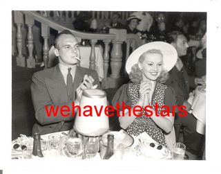 Vintage Betty Grable Jackie Coogan Cocoanut Grove 30s Candid Portrait By Fink