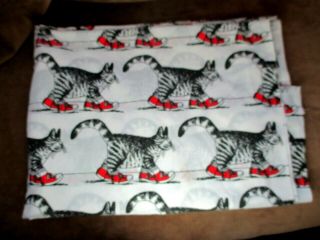 Vintage Kliban Cat Twin Bed Comforter and Top Sheet and Pillowcase EUC 2