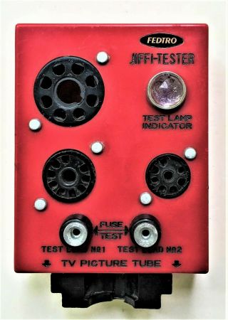 Vintage Fedtro Jiffi - Tester - Vacuum Tube Tester - Radio - Tv - Ham -