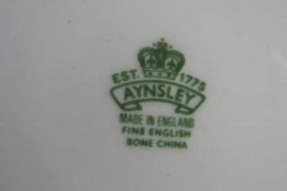 Vintage Aynsley Bone China England,  Harvard Sprays Pattern Luncheon Plate,  8 