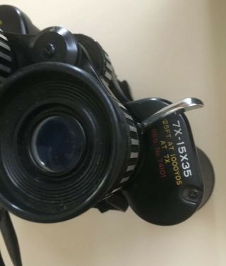 Vintage Tasco Zoom No.  101 7x - 15x35 Zoom Focus Binoculars Coated Optics 74101 6