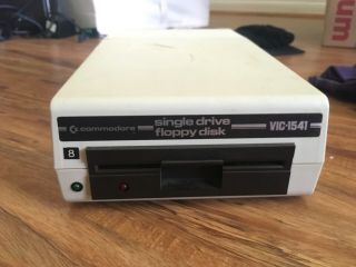 Commodore Vic - 1541 Floppy Drive As - Is Powers Up W/ Serial Cable