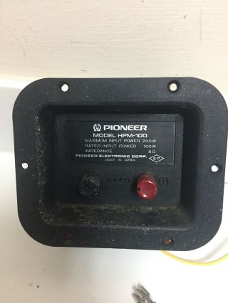 Pioneer Hpm - 100 Speaker Crossover From 200watts Version.