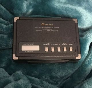 Vintage Garrard 11 - Gar Am/fm Cassette Player As - Is - For Parts/repair