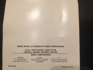 Tandy TRS - 80 Coco Space Assault 26 - 3060 Radio Shack Color Computer 2