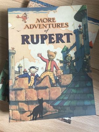 More Adventures Of Rupert.  1942 Collectors Edition Facsimilie,  Slip Over Case