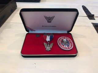 VINTAGE BSA Award Boy Scout Stange 6b Eagle Medal (Not Complete) 2