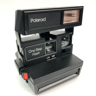 Polaroid 600 One Step Flash Instant Film Camera W/ Strap,  Flash